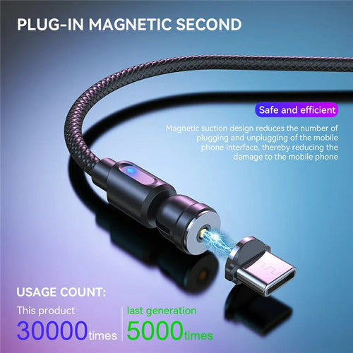 Magnetic charger 360' rotation USLION 540