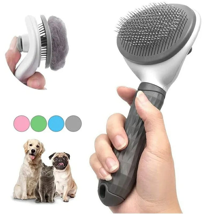 Pet Brush DOG CAT Comb Self Cleaning Pet Hair Remover